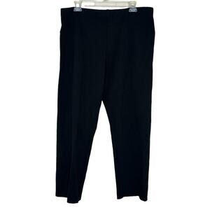 Habitat Clothes to Live in Women's Sz XL Black Stretchy Ankle Pants Pull On